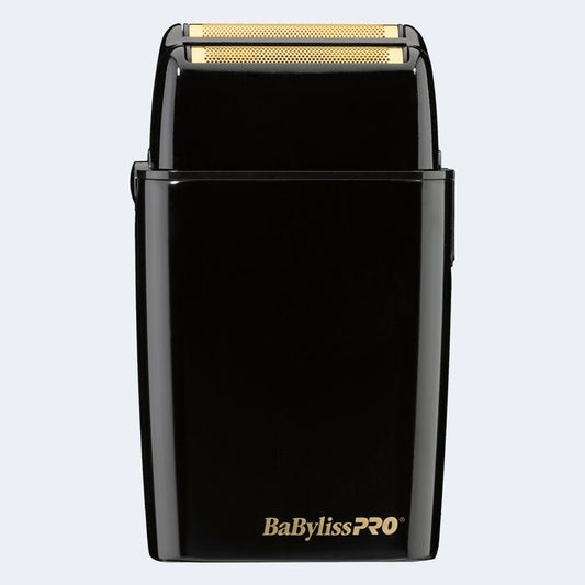 BABYLISSPRO-R BaBylissPRO® FOILFX02™ Cordless Black Metal Double Foil Shaver
