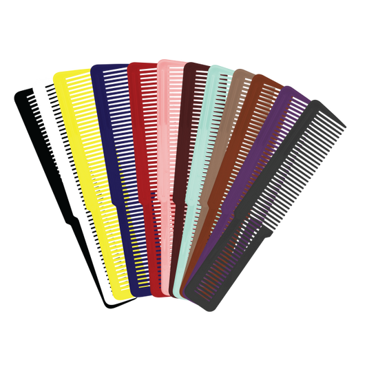 12 PACK - COLORED STYLING COMBS - LARGE